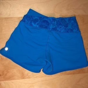 Blue Lululemon Shorts